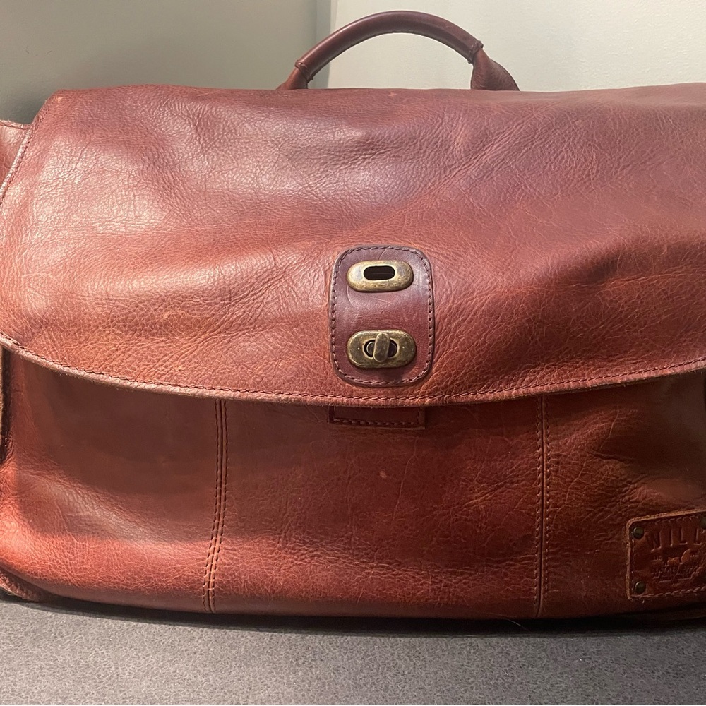 Will Leather Goods Chestnut Leather Messenger Bag + Laptop Sleeve